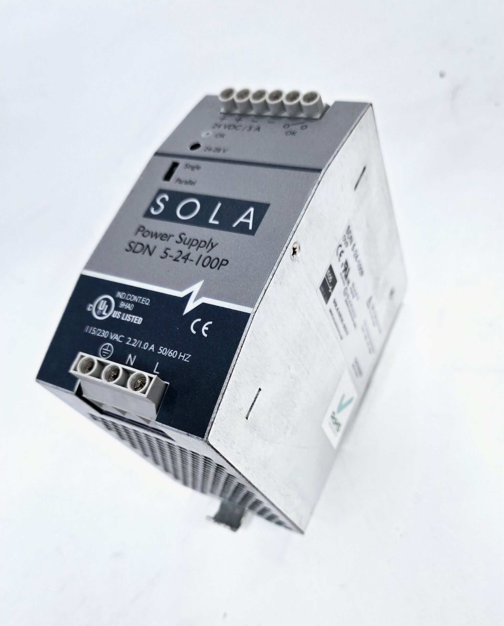 SOLA SDN 5-24-100P 24V 5A DIN Rail Power Supply 120W USED 1