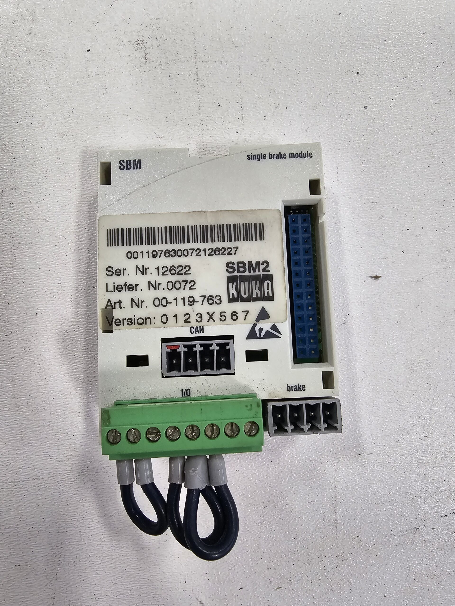 KUKA SBM2 SINGLE BRAKE MODULE USED 0