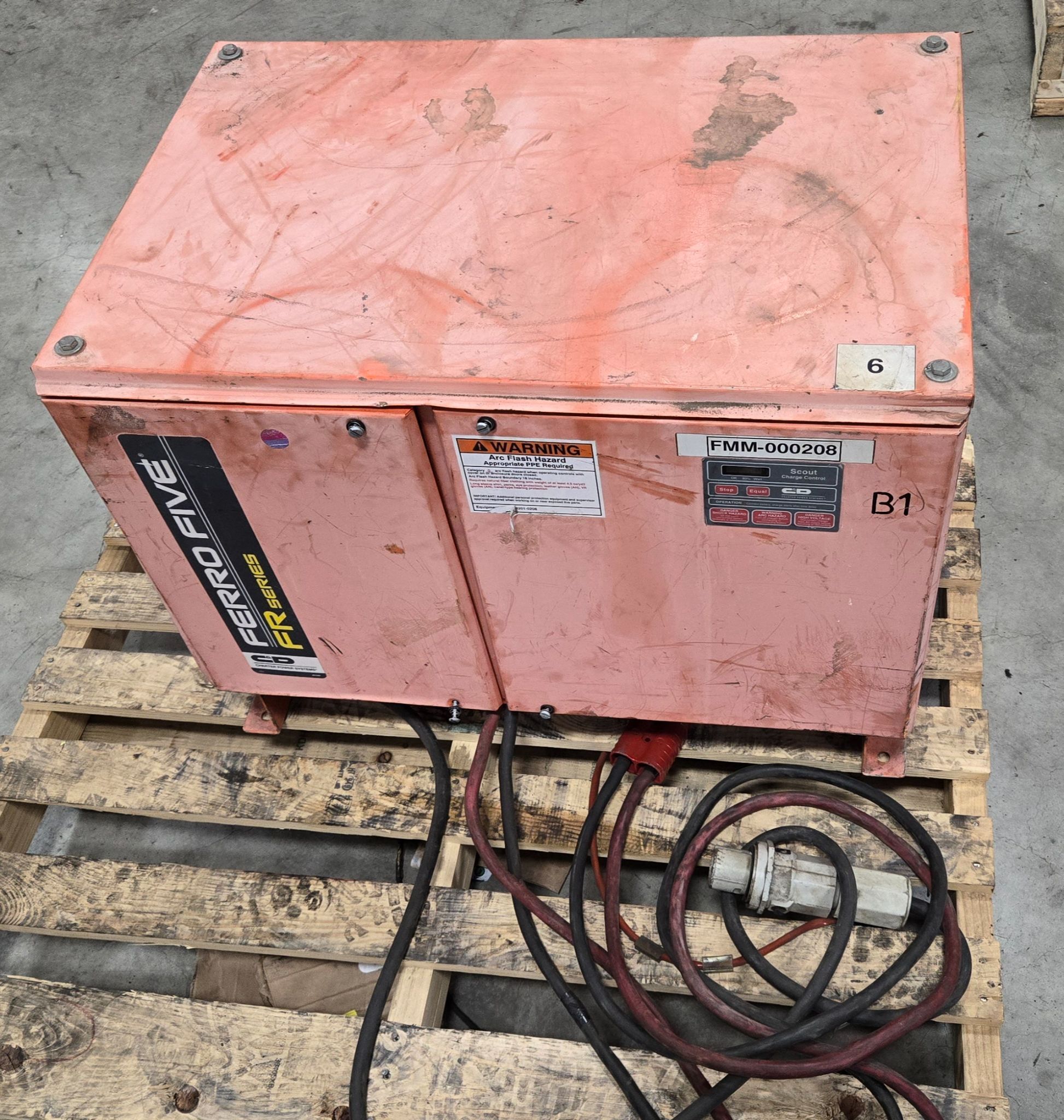 CHARTER POWER SYSTEMS FR12HK850S 24V FORKLIFT BATTERY CHARGER USED 0