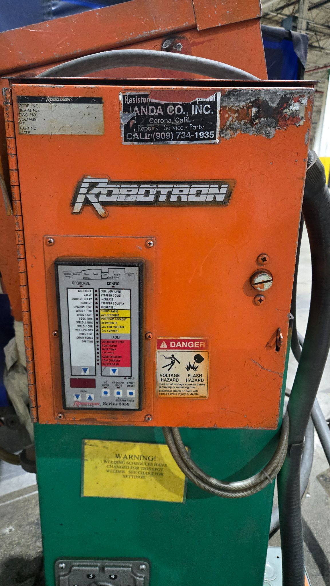 JANDA CO R2-50-36R BUTT WELDER 50 KVA 220V 36" Throat USED 3