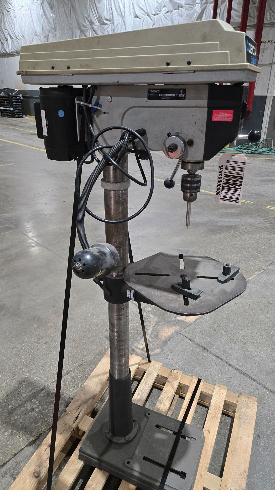 DELTA DP400 DRILL PRESS 3/4 HP 1720 RPM USED 1