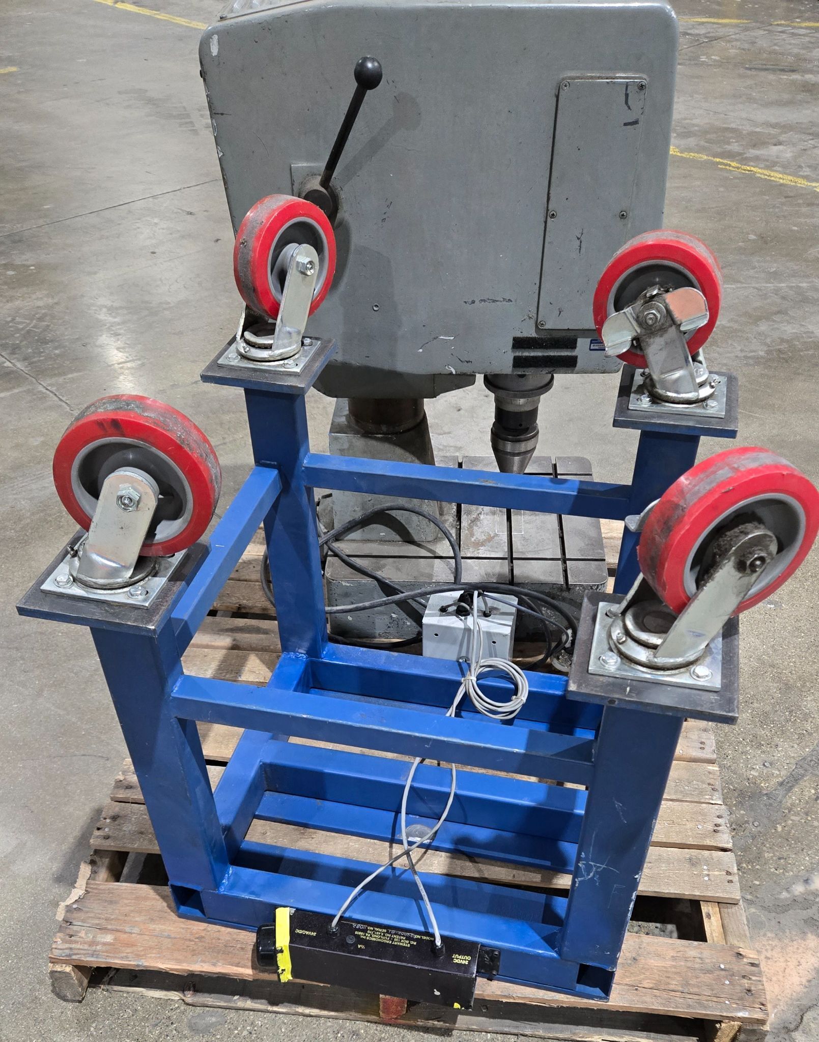 TAUMEL ORBITAL RIVETER WITH STAND DAMAGED USED 8