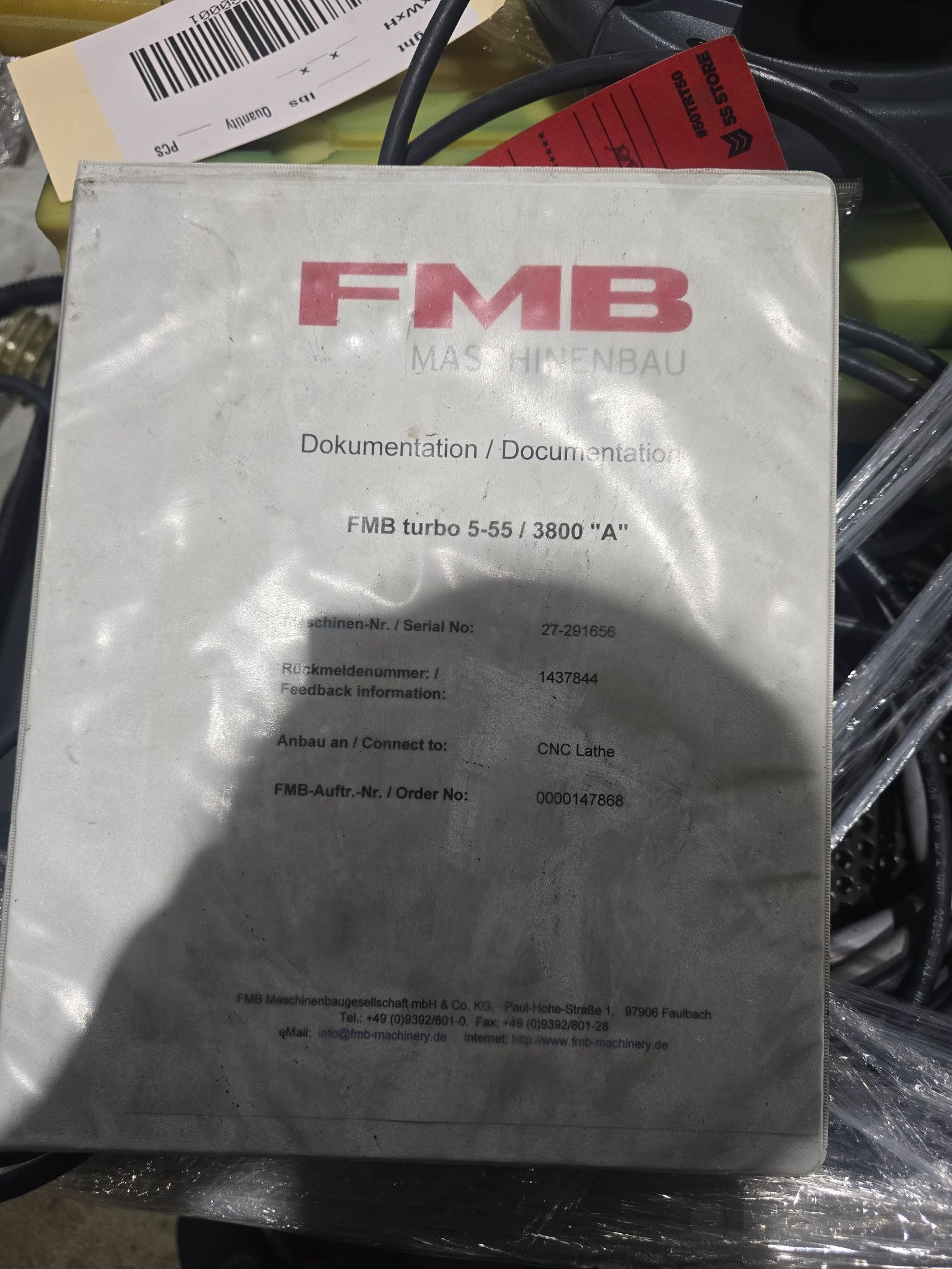 FMB TURBO Turbo 5-65/ 3800 "A" BAR FEEDER W/ CONTROLLER USED 15