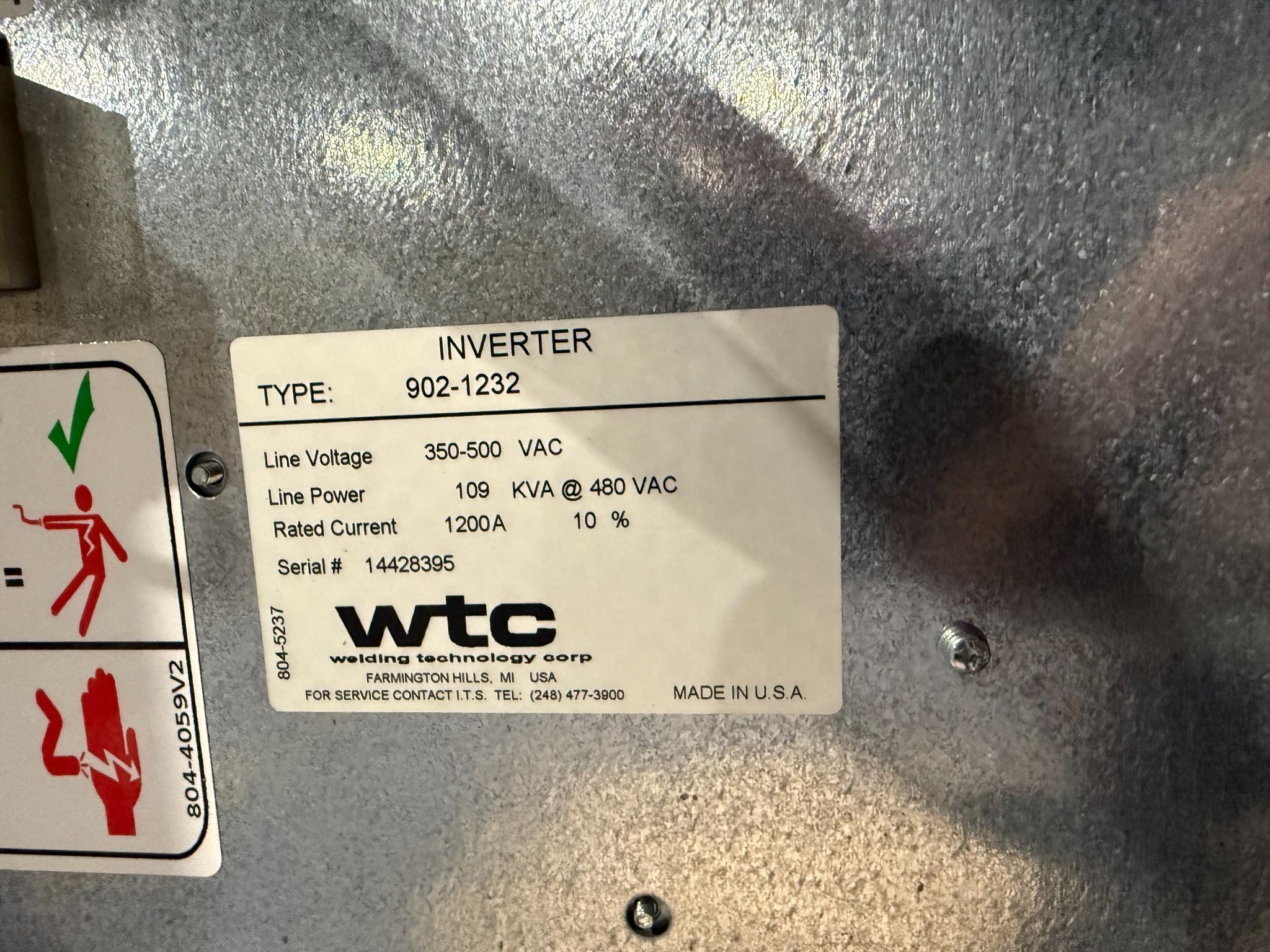 WTC 6043 Gen 6 Weld Controller USED 4