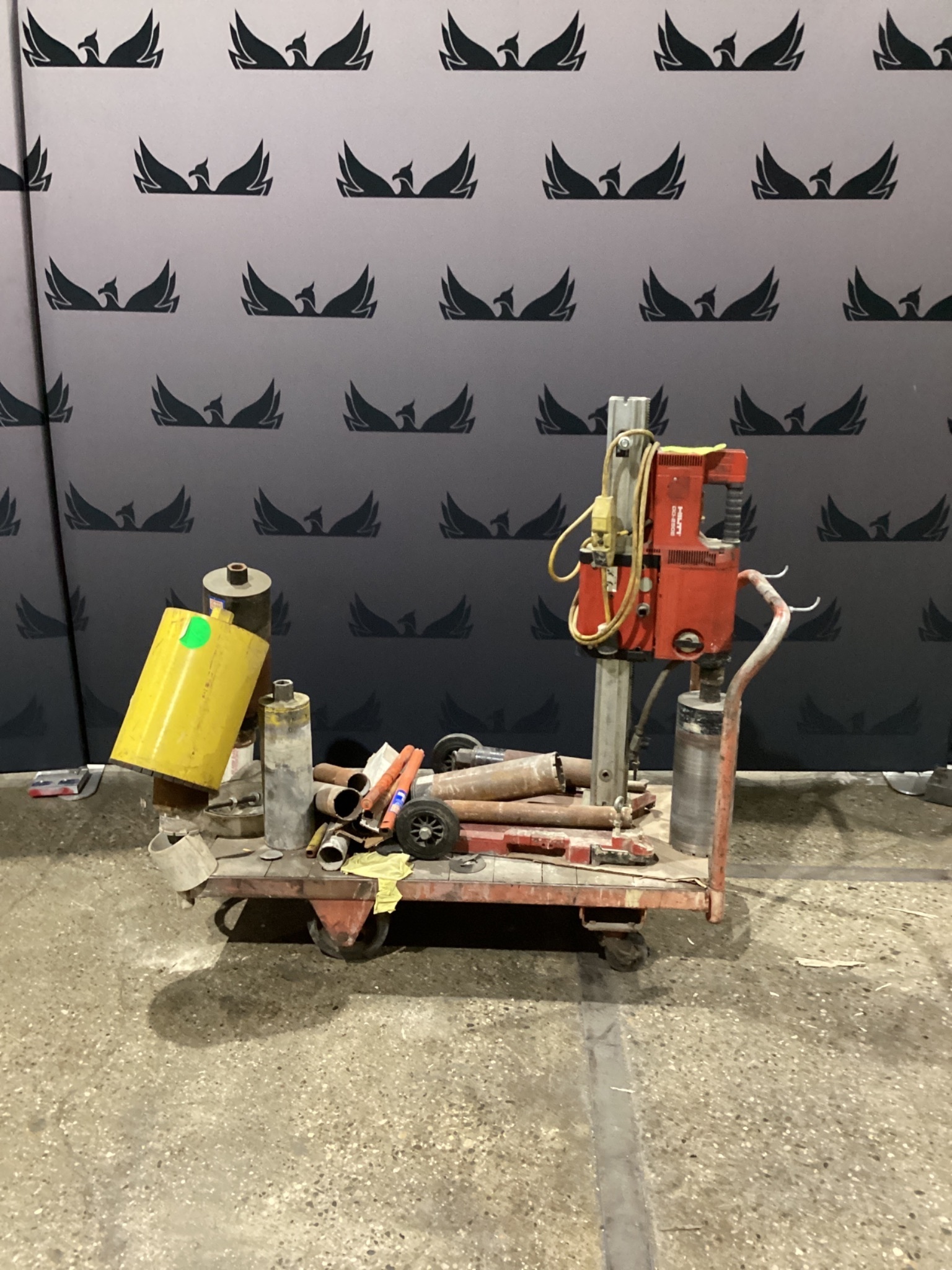 HILTI DD-250E Core Drill with Stand & Extra Bits USED 0