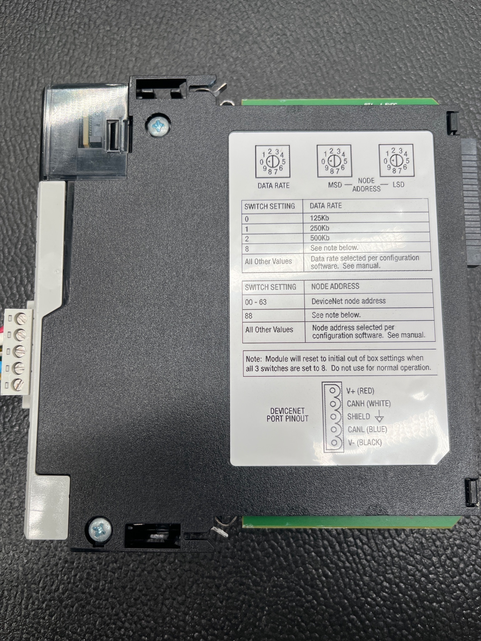ALLEN BRADLEY 1756-DNB DeviceNet Communication Module USED 3