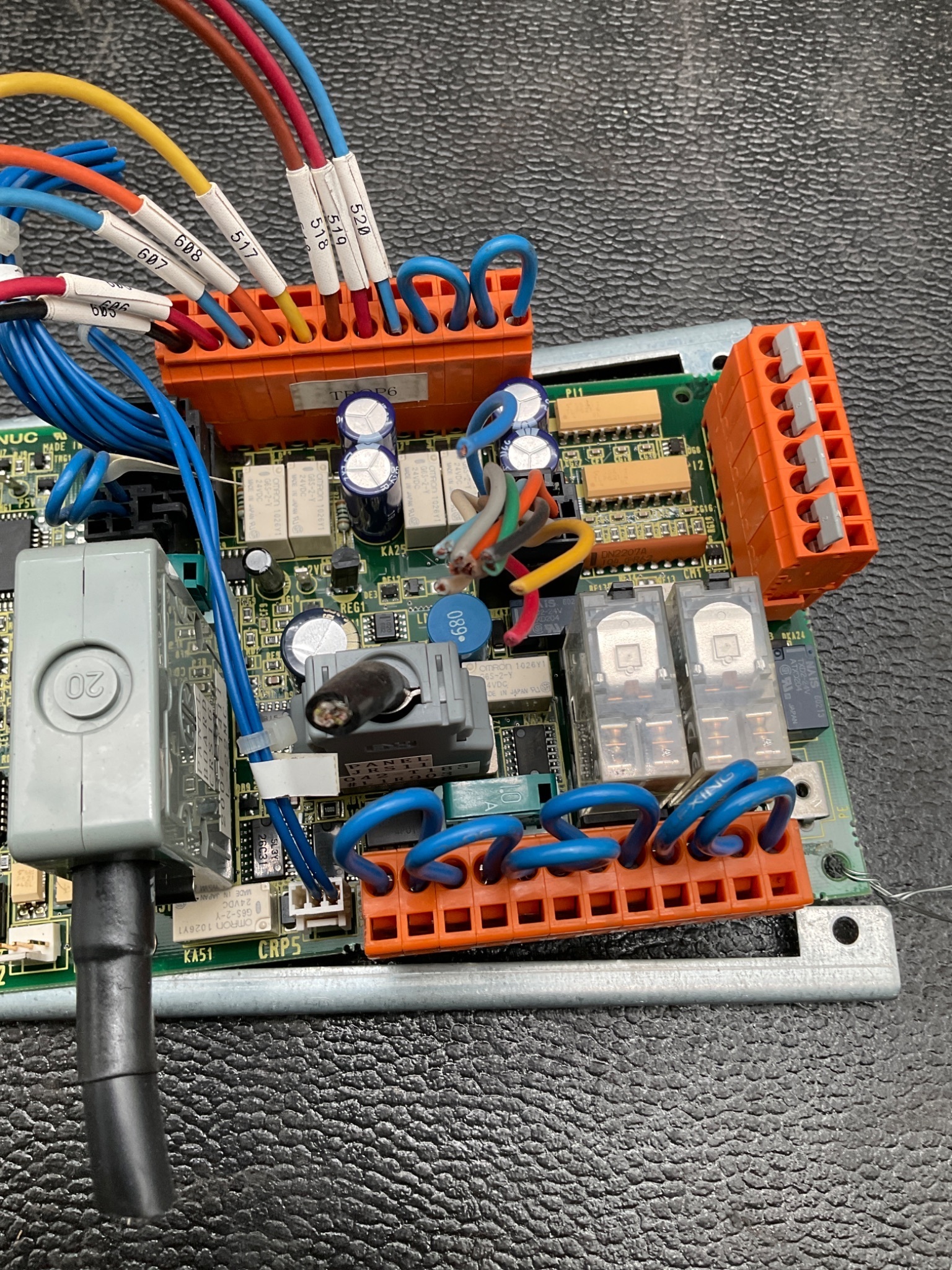 FANUC A20B-2100-0770 PCB - R-J3iB Operator Control Board USED 3