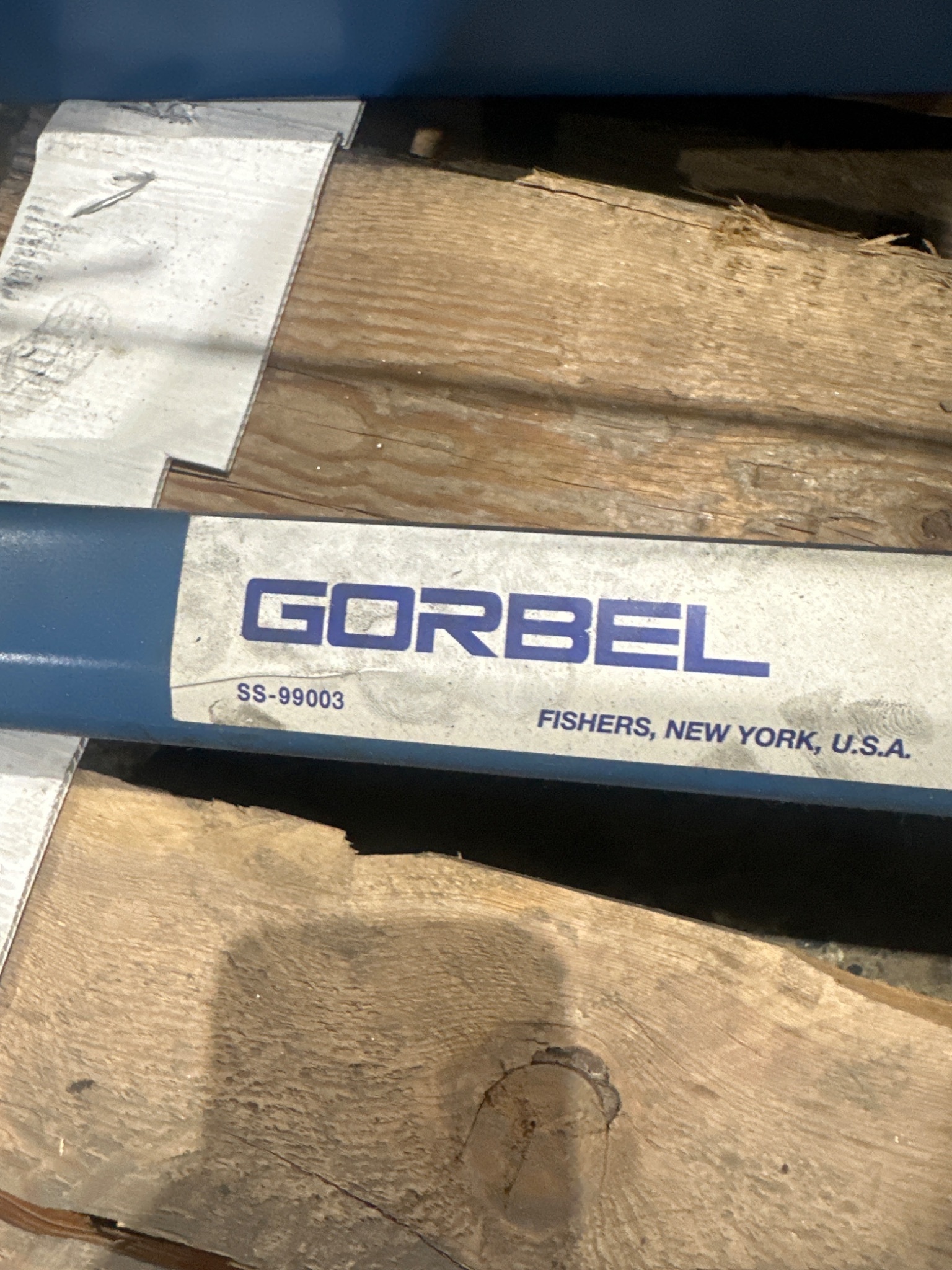 GORBEL SS-99003 JIB CRANE 250 LB CAPACITY USED 2