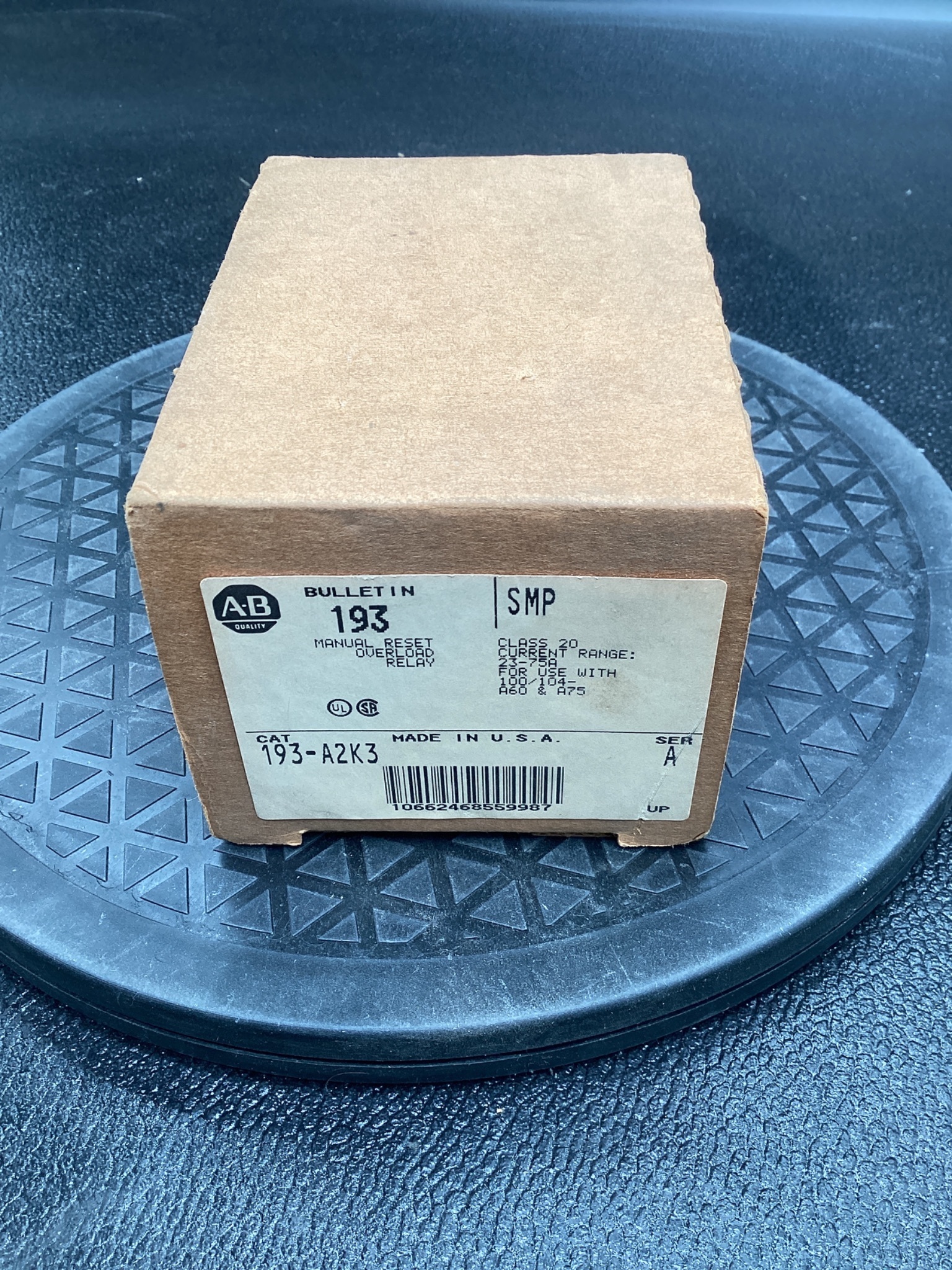 ALLEN BRADLEY 193-A2K3 Overload Relay NEW 0