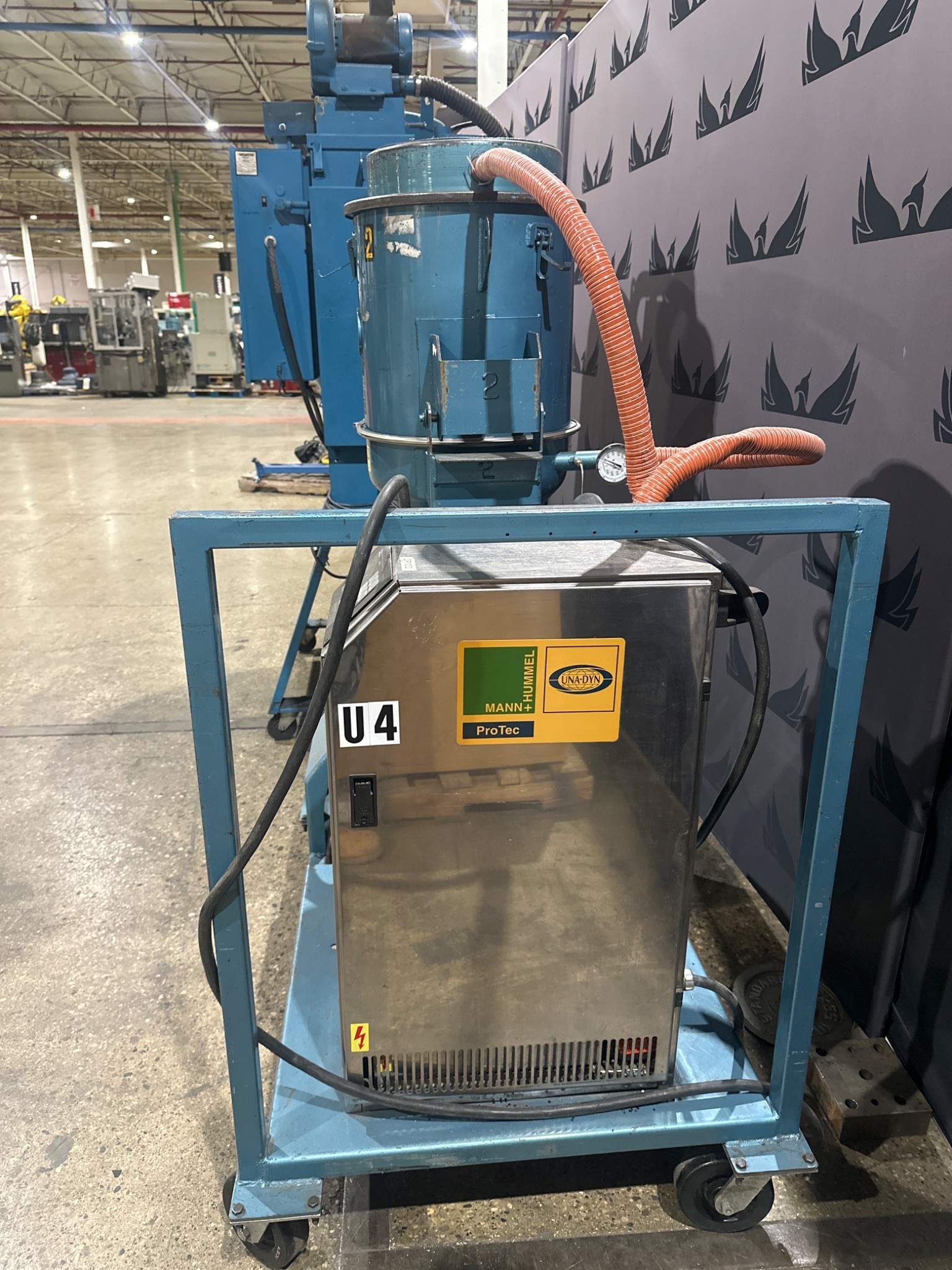 UNA-DYN UDC-30 Auto Mini-Dryer w/ 50# Modular Hopper USED 3
