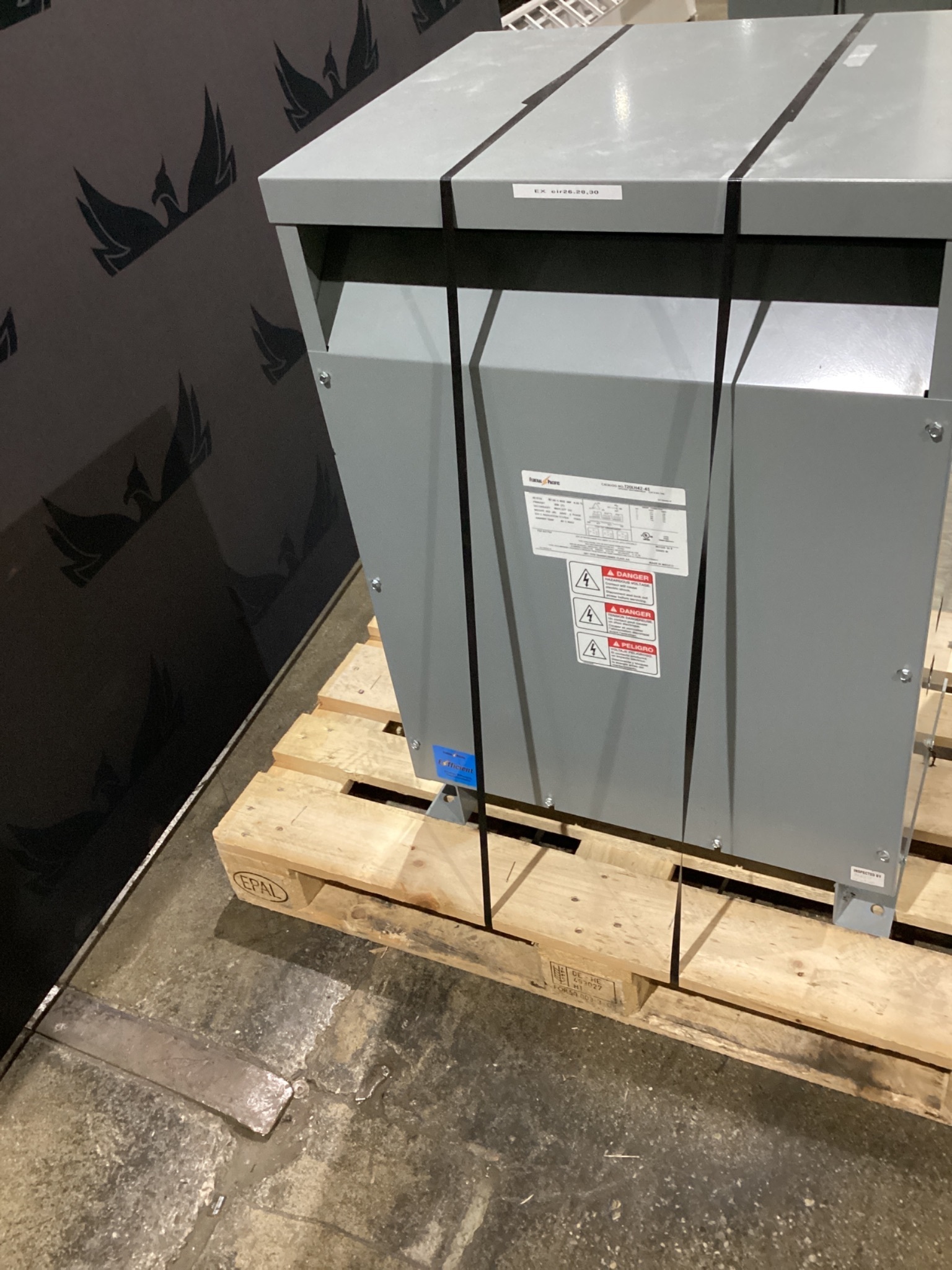 FEDERAL PACIFIC T20LH42-45 Transformer 208V - 480Y/277V 45 KVA 3PH USED 1