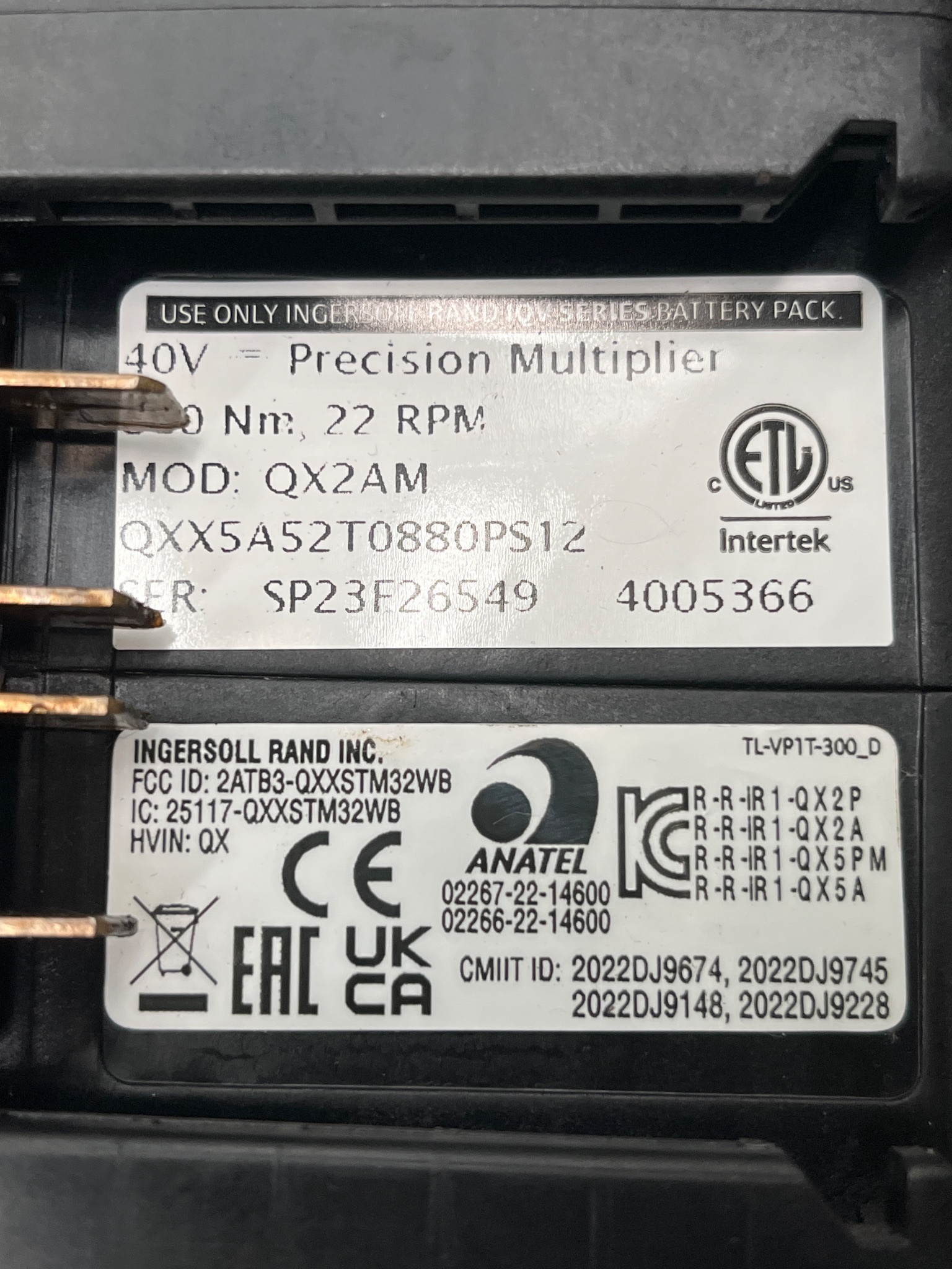 INGERSOLL RAND QX2AM Industrial Electronics 6