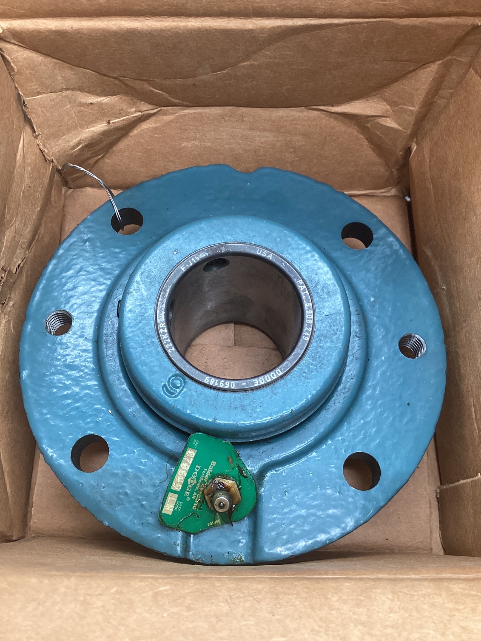 DODGE FC-S2-112R Piloted Flange Roller Bearing 1-3/4" Bore Cast Iron NEW 5