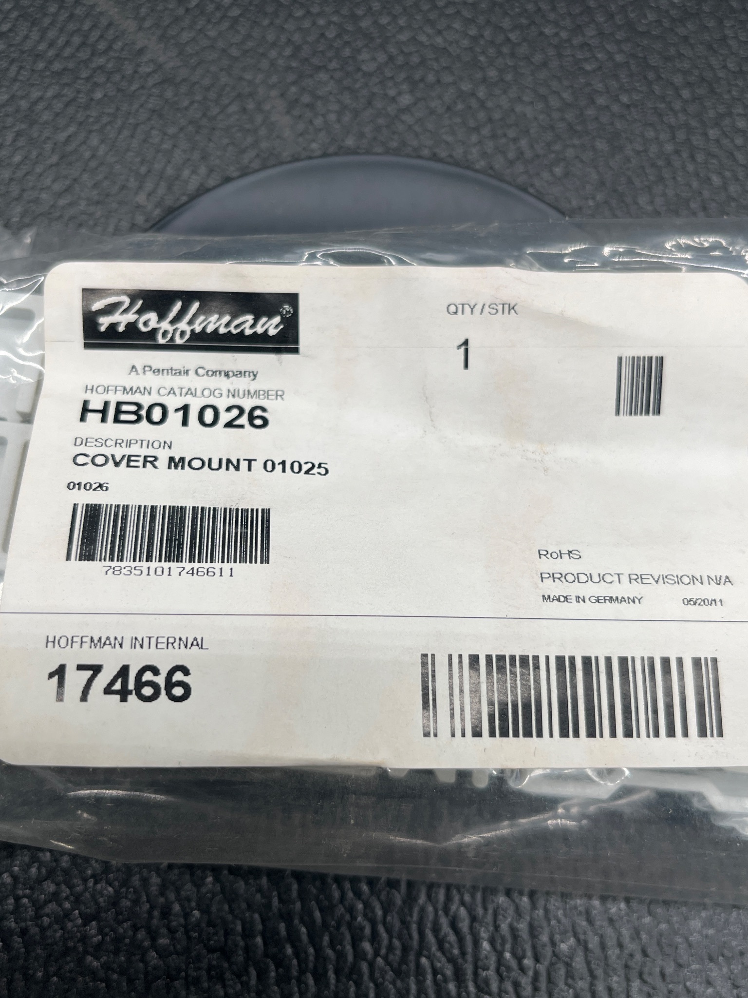 HOFFMAN HB01026 Cover Mount Accessory NEW 2