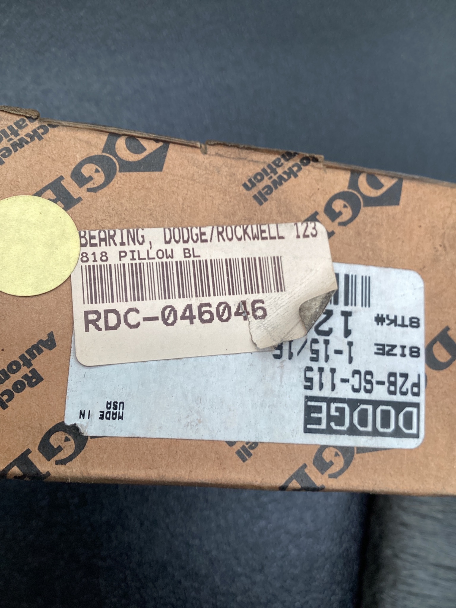 DODGE P2B-SC-115 1-15/16" Pillow Block Bearing 2-Bolt Cast Iron NEW 5