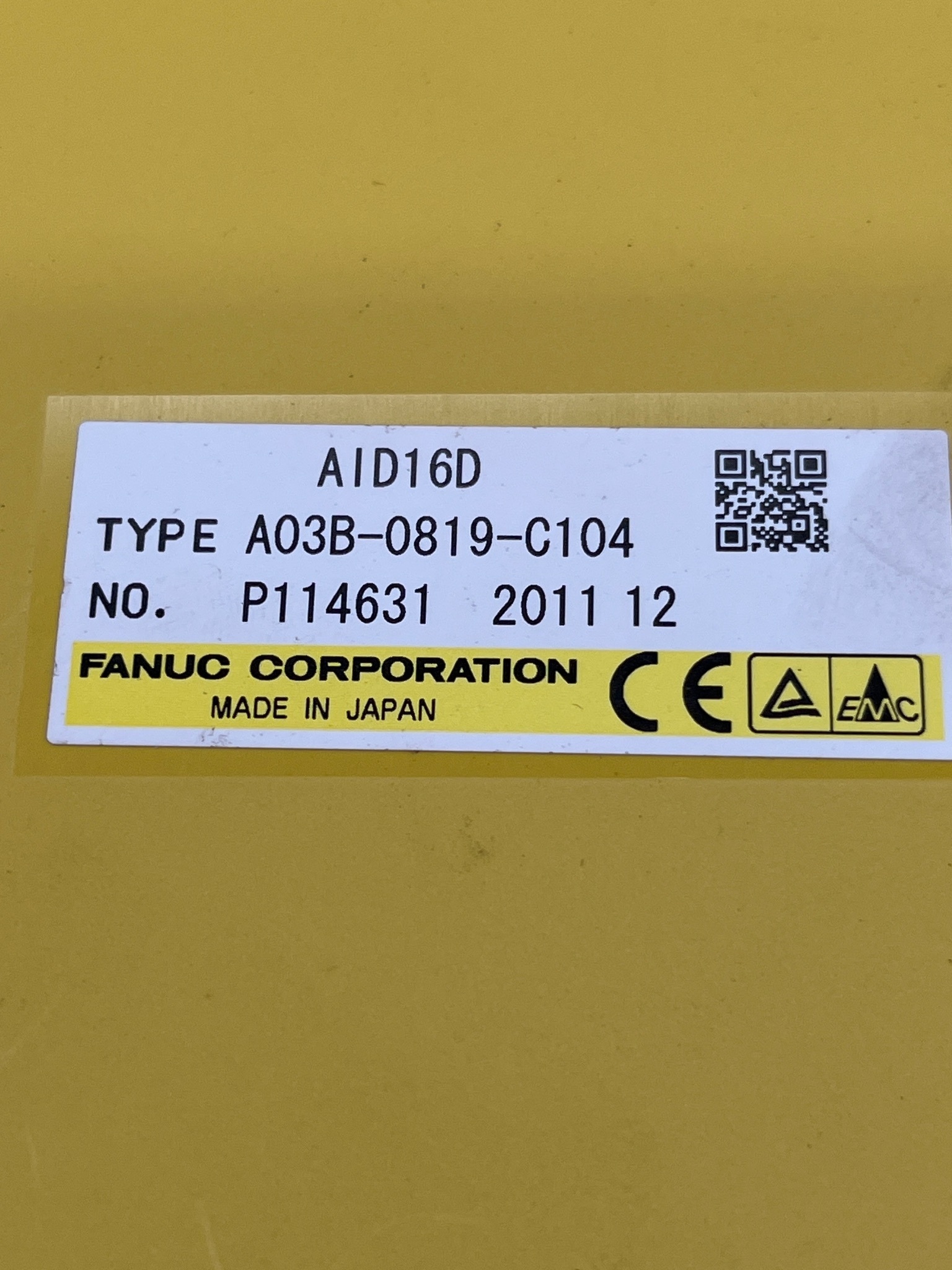 FANUC A03B-0819-C104 A1D16D I/O Module USED 5