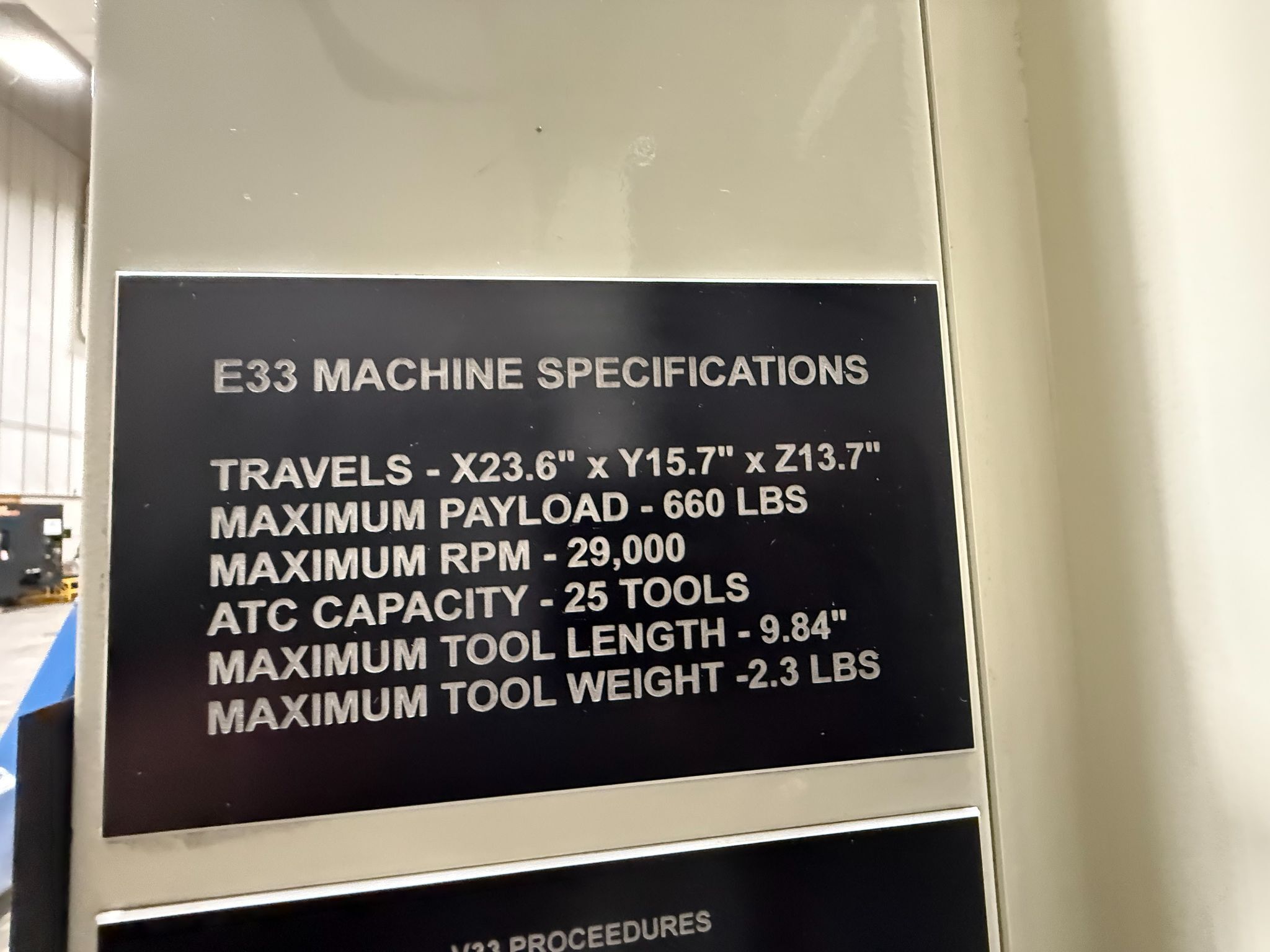 MAKINO E33 Vertical Mills Used - Image 8